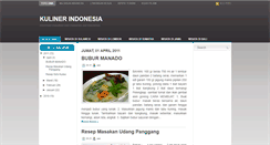 Desktop Screenshot of menuasliindonesia.blogspot.com