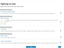 Tablet Screenshot of fighting2lose.blogspot.com