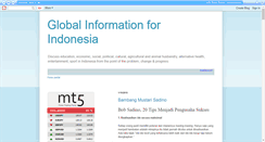 Desktop Screenshot of informasiglobalindonesia.blogspot.com