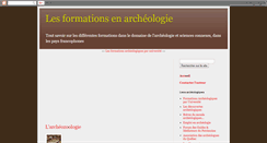 Desktop Screenshot of formations-archeologie.blogspot.com