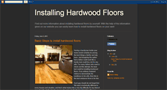 Desktop Screenshot of installinghardwoodfloor.blogspot.com