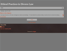 Tablet Screenshot of ethicalpracticesindivorce.blogspot.com