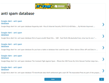 Tablet Screenshot of antispamdatabase.blogspot.com