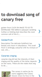 Mobile Screenshot of canarysinger.blogspot.com