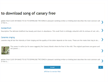 Tablet Screenshot of canarysinger.blogspot.com