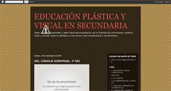 Desktop Screenshot of plasticayvisualsanmartin.blogspot.com