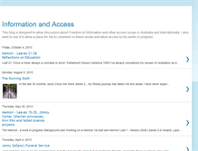Tablet Screenshot of informationandaccess.blogspot.com