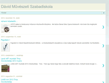 Tablet Screenshot of davidmuveszetiszabadiskola.blogspot.com