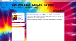 Desktop Screenshot of musicaladvice.blogspot.com