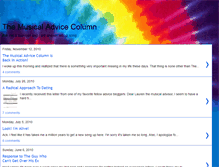 Tablet Screenshot of musicaladvice.blogspot.com