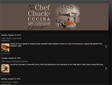 Tablet Screenshot of chefchuckscucina.blogspot.com