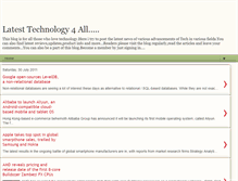 Tablet Screenshot of latesttechnology4all.blogspot.com