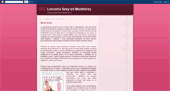 Desktop Screenshot of lenceriamonterrey.blogspot.com