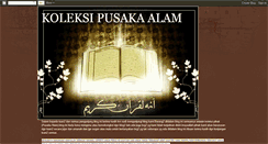 Desktop Screenshot of koleksipusakaalam.blogspot.com