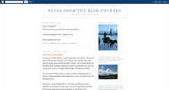 Desktop Screenshot of notesfromthehighcountry.blogspot.com