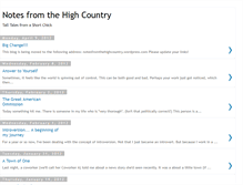 Tablet Screenshot of notesfromthehighcountry.blogspot.com