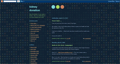 Desktop Screenshot of kidneydonor.blogspot.com