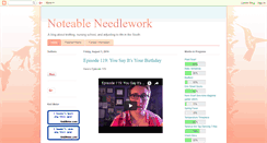 Desktop Screenshot of noteableneedlework.blogspot.com