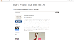Desktop Screenshot of mintjulepandmoccasins.blogspot.com