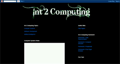 Desktop Screenshot of int2comp.blogspot.com