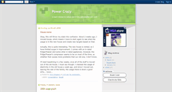 Desktop Screenshot of power-crazy.blogspot.com