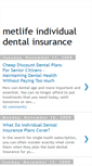 Mobile Screenshot of metlifeindividualdentalinsurance.blogspot.com