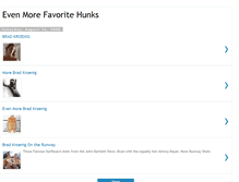 Tablet Screenshot of favoritehunksfavoritemodels.blogspot.com