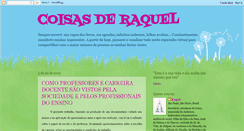 Desktop Screenshot of coisinhasdaraquel.blogspot.com