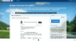 Desktop Screenshot of belajar-asuransi-kerugian.blogspot.com