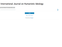 Tablet Screenshot of humanisticideology.blogspot.com