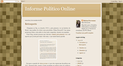 Desktop Screenshot of informepoliticoonline.blogspot.com
