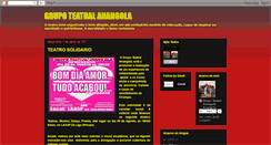 Desktop Screenshot of grupoteatralanangola.blogspot.com