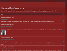 Tablet Screenshot of housewifeadventures-michal.blogspot.com