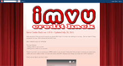 Desktop Screenshot of imvu-credits-hack.blogspot.com