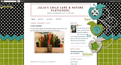 Desktop Screenshot of juliaschildcare.blogspot.com