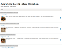 Tablet Screenshot of juliaschildcare.blogspot.com