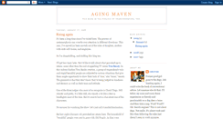 Desktop Screenshot of agingmaven.blogspot.com