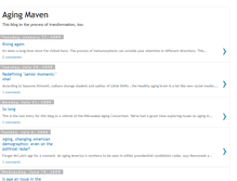 Tablet Screenshot of agingmaven.blogspot.com