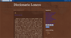 Desktop Screenshot of diccionarioloncco.blogspot.com