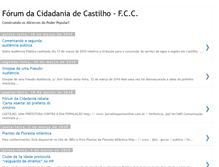 Tablet Screenshot of forumdacidadaniadecastilho.blogspot.com