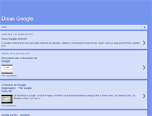 Tablet Screenshot of dicas-google.blogspot.com