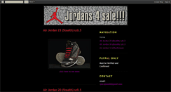 Desktop Screenshot of jordans4sale.blogspot.com