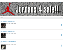 Tablet Screenshot of jordans4sale.blogspot.com