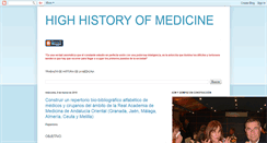 Desktop Screenshot of highhistoryofmedicine.blogspot.com