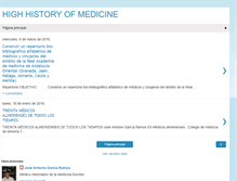 Tablet Screenshot of highhistoryofmedicine.blogspot.com