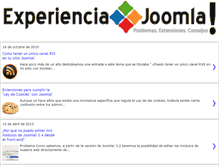 Tablet Screenshot of experienciajoomla.blogspot.com