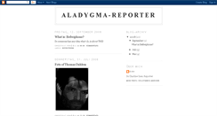 Desktop Screenshot of aladygma-reporter.blogspot.com