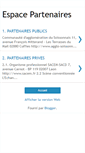 Mobile Screenshot of espacepartenaires.blogspot.com