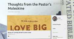 Desktop Screenshot of pastorsmoleskine.blogspot.com