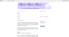 Desktop Screenshot of ellipsisellipsisellipsis.blogspot.com